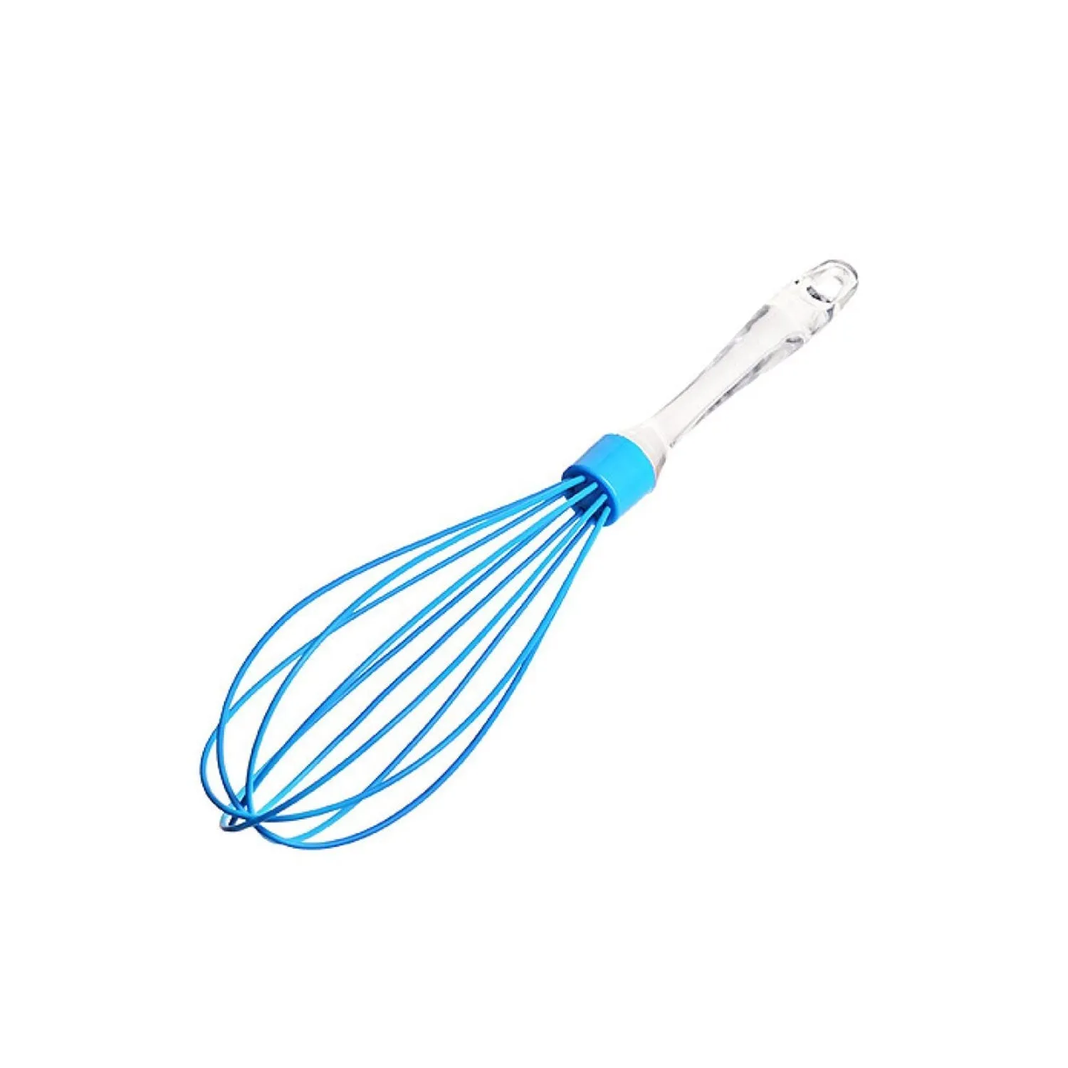 2591 Acrylic Handle Silicone Whisk Manual Balloon Wire Whisk Hand Egg Mixer Beater Kitchen Blender Egg Tool Silicone Balloon Whisk