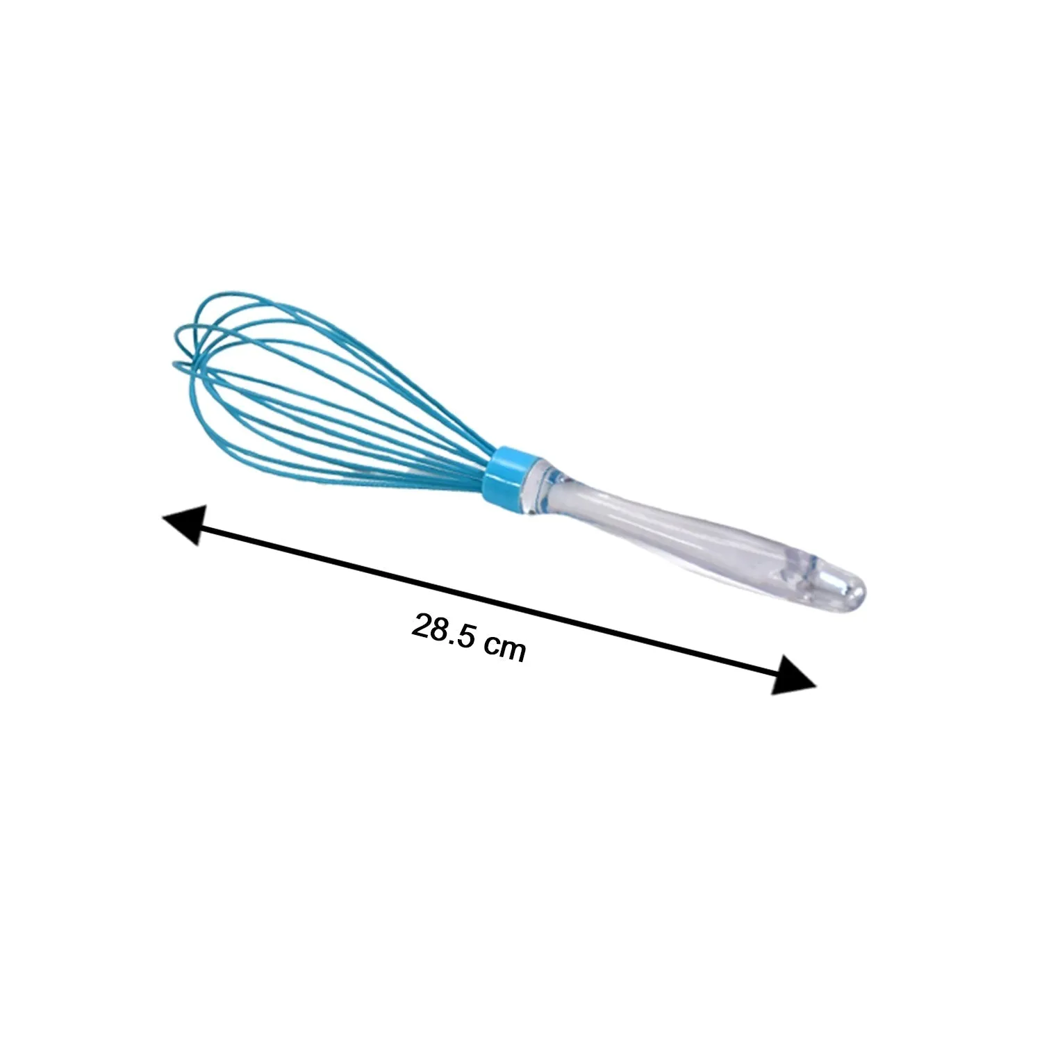 2591 Acrylic Handle Silicone Whisk Manual Balloon Wire Whisk Hand Egg Mixer Beater Kitchen Blender Egg Tool Silicone Balloon Whisk