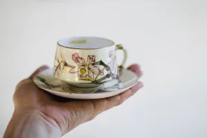 Antique Japanese Flowers Tea Cup