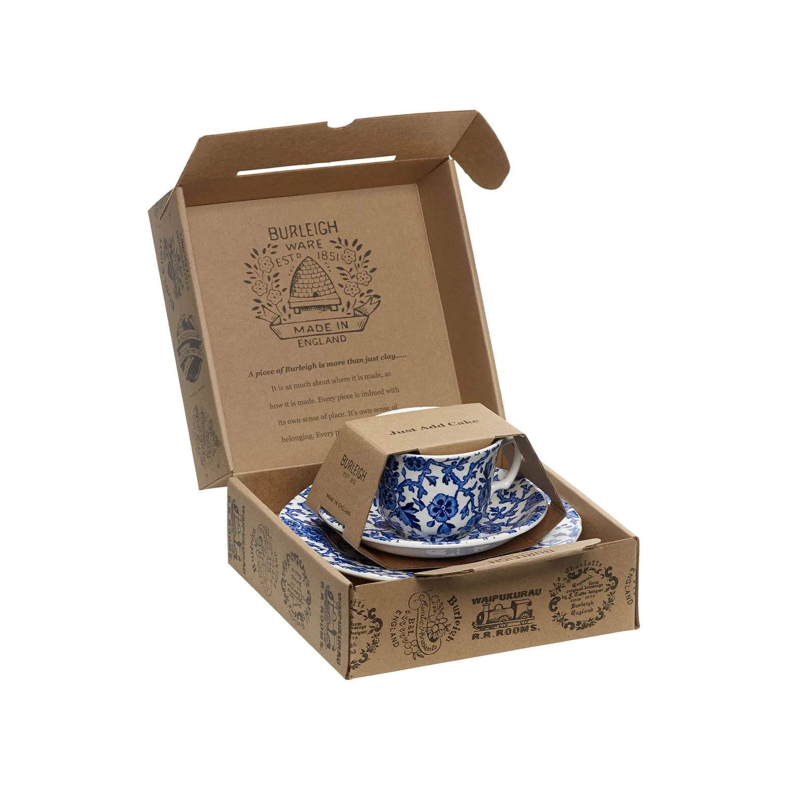 Burleigh Arden Teacup 3 Piece Gift Set - Blue