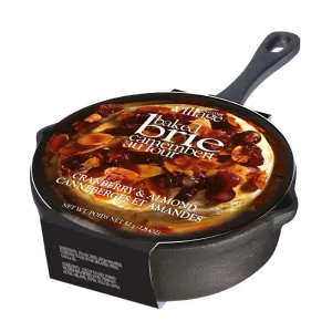 Cast Iron Pan with Baked Brie Topping