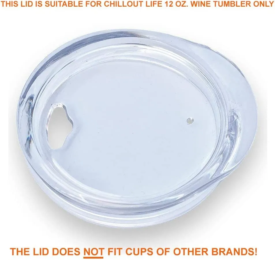 CHILLOUT LIFE Replacement Lid for 12 oz Wine Tumbler