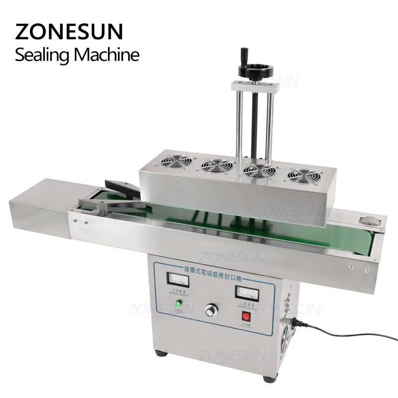 Desktop Continous Induction Aluminium Foil Sealing Machine For Plastic Bottles