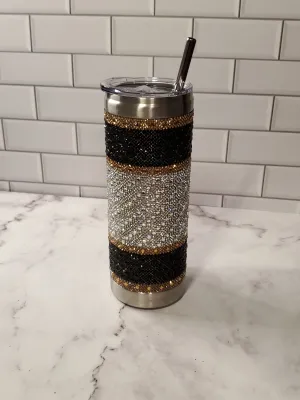 Jacqueline Kent Tumbler | Lady Kent Black | Bling Tumbler