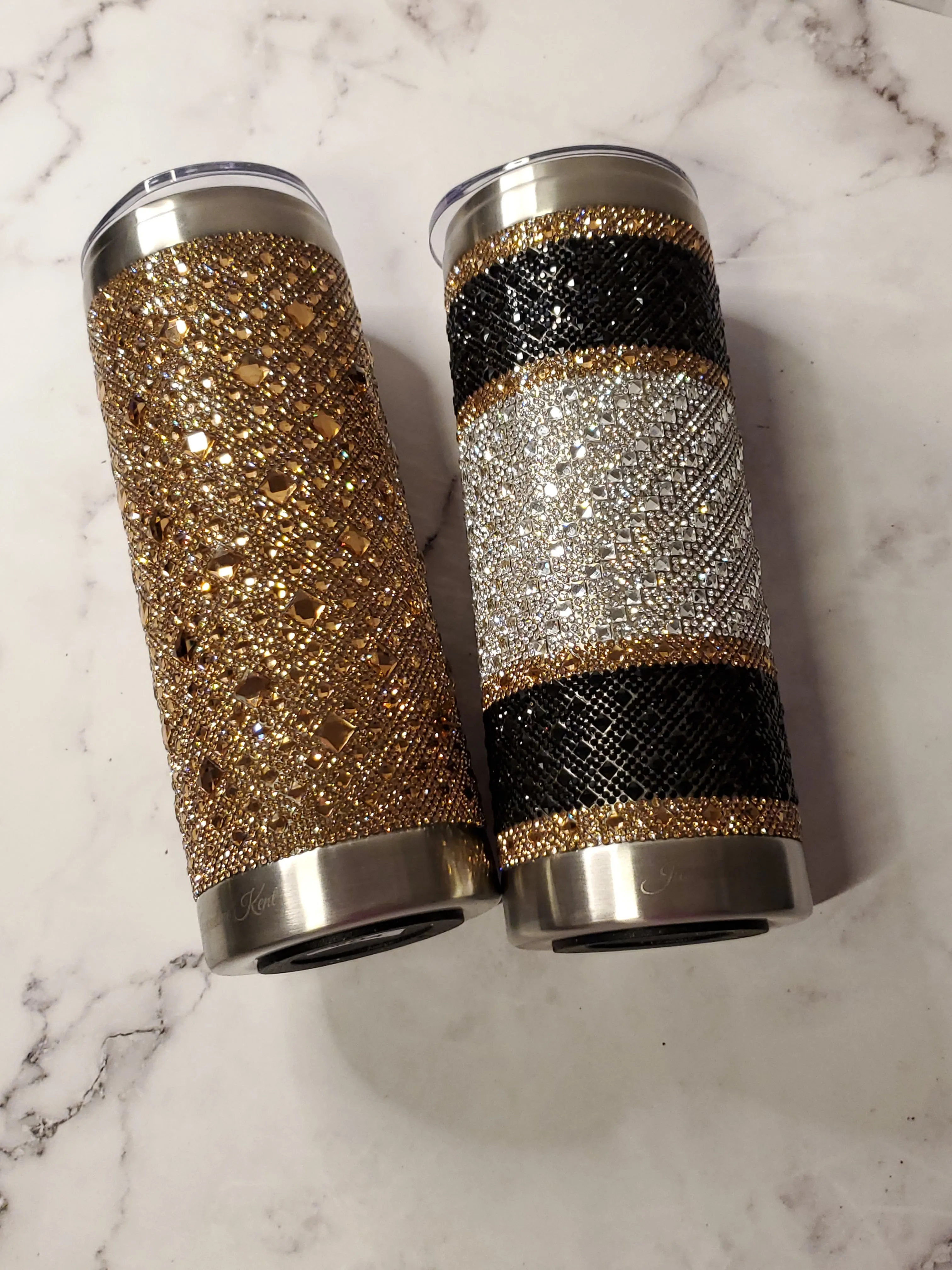 Jacqueline Kent Tumbler | Lady Kent Black | Bling Tumbler