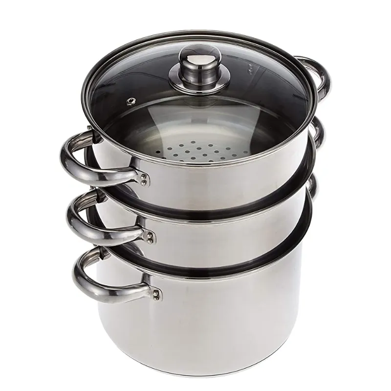 Kitchen Craft 3 Tier Steamer 22cm Stainless Steel