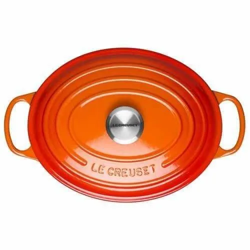 Le Creuset Signature Cast Iron Oval Casserole (Goose Pot) 40cm Volcanic