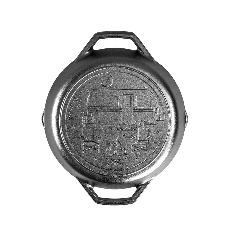 Lodge Wanderlust 10.25 Inch Cast Iron Dual Handle Camper Pan