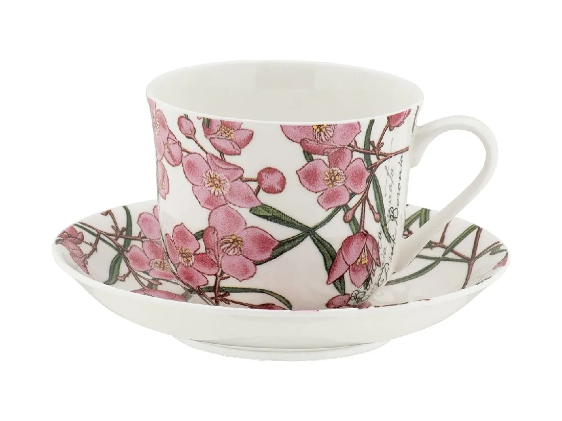 Maxwell & Williams RBGA Botanics Breakfast Cup & Saucer 450ML Boronia