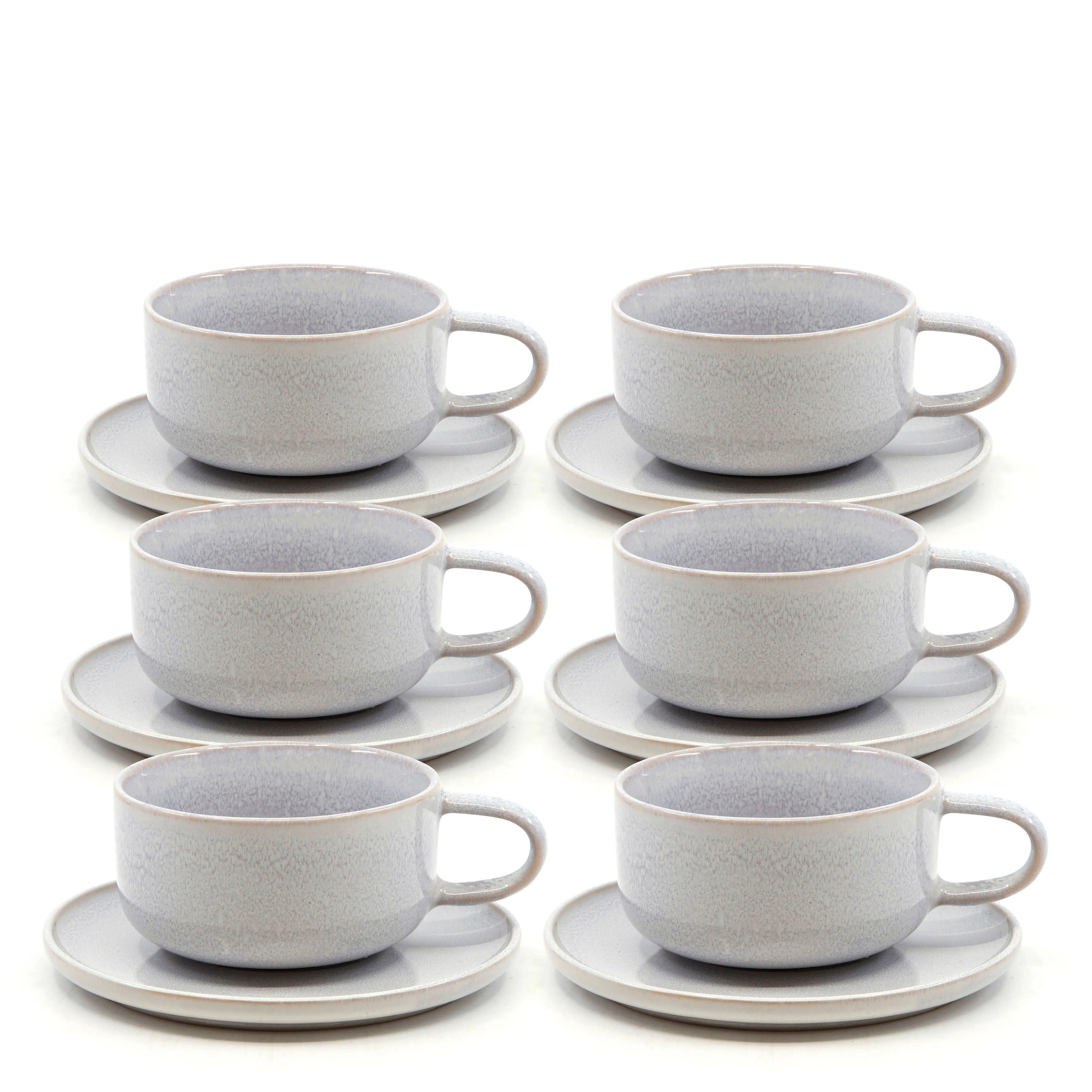 Relic Tea Cups & Saucers 260mL - Set of 6 - Mist