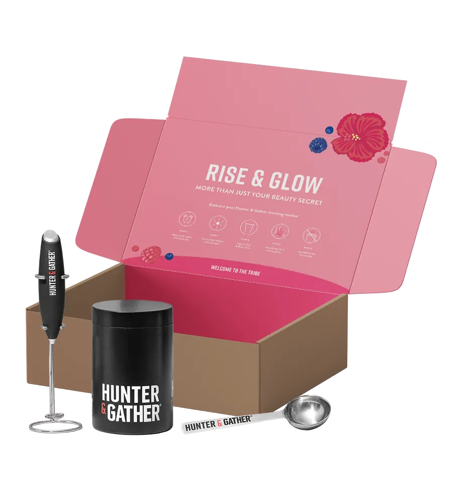 Rise & Glow Welcome Box: Whisk, Tin, & Spoon