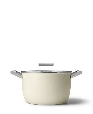 Smeg 24cm Cream Casserole Dish - Premium Quality