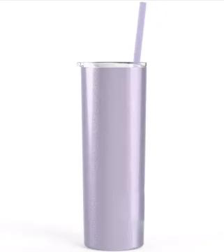 Steel Skinny Tumbler - 20 Ounce Powder Coated Stainless Steel Skinny Tumbler