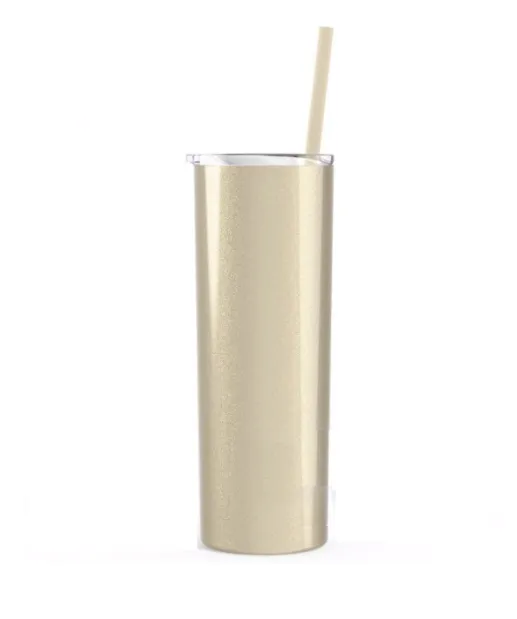 Steel Skinny Tumbler - 20 Ounce Powder Coated Stainless Steel Skinny Tumbler