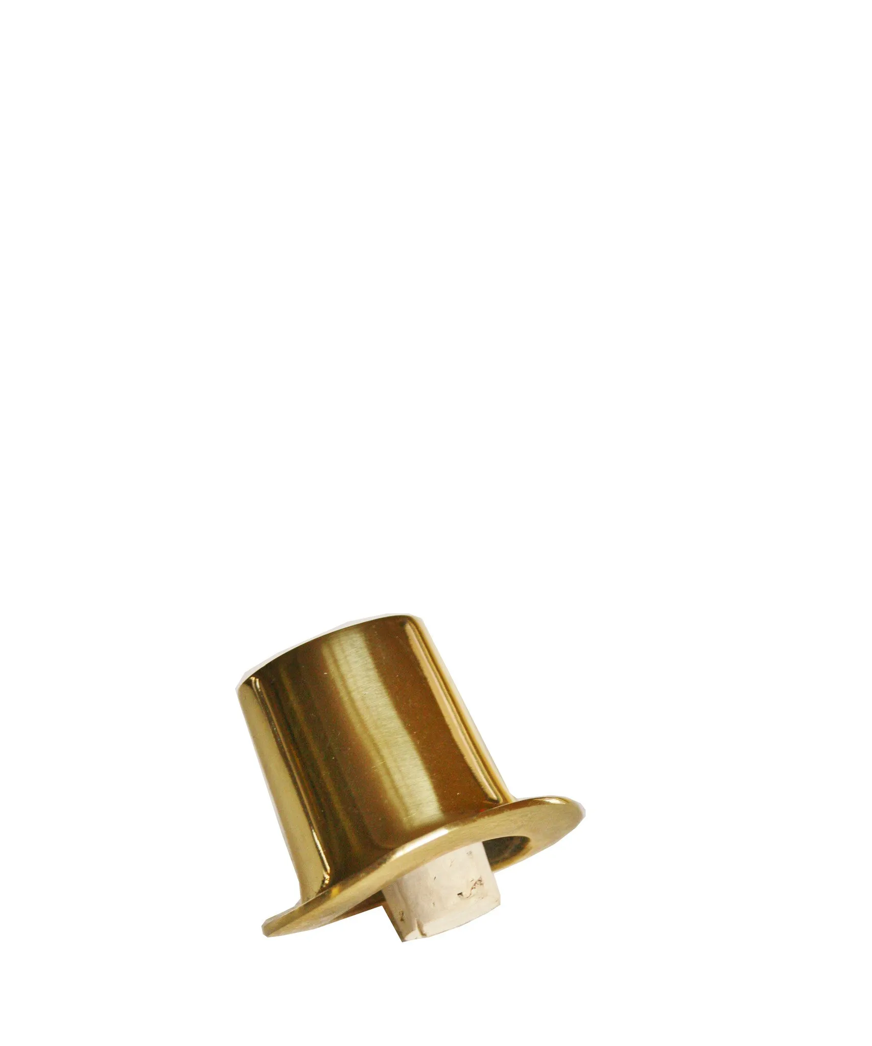 Top Hat Brass Wine Bottle Stopper