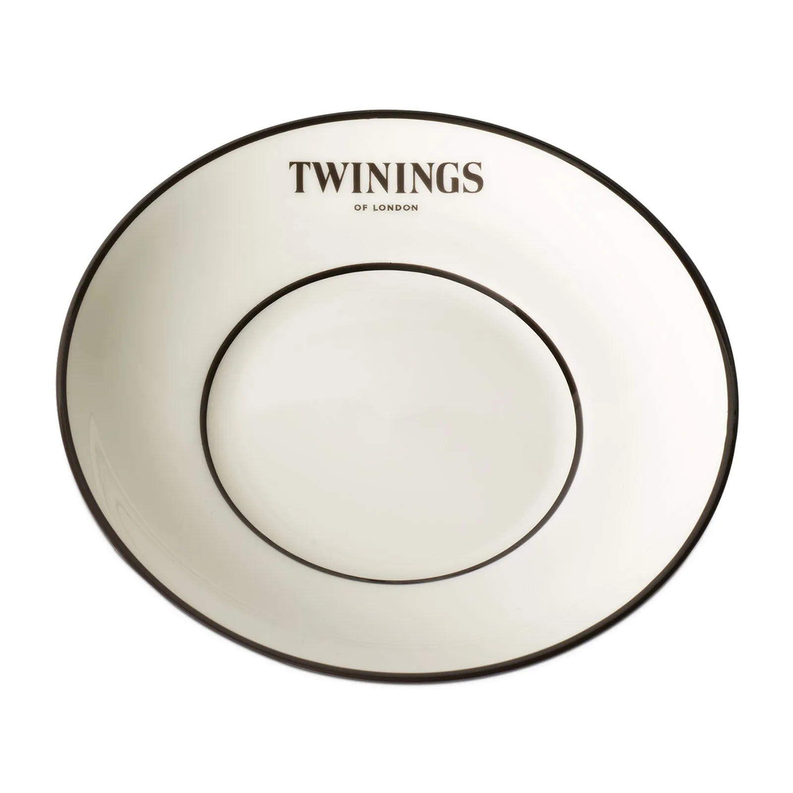 Twinings 216 Strand Teacup & Saucer - Black Design