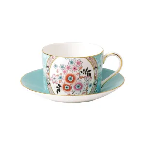 Wedgwood Wonderlust Camellia Cup and Saucer 150ml