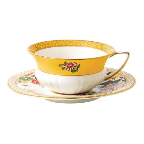 Wedgwood Wonderlust Cup & Saucer Primrose