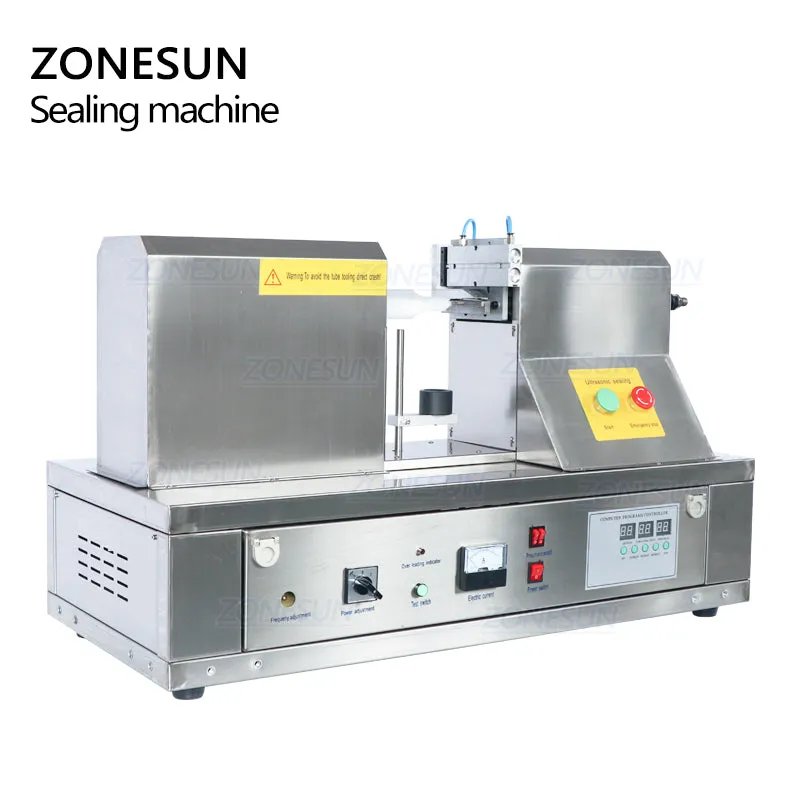 ZONESUN QDFW-125S Ultrasonic Hand Cream Soft Hose Sealer Equipment Tools Plastic Tube Sealing Machine