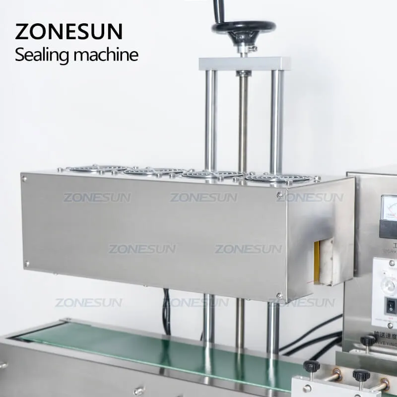 ZS-FK2200 Automatic Sharp Mouth Bottles Cap Continous Electromangetic Induction Aluminium Foil Sealing Machine