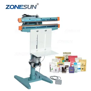 ZS-FK450D Pneumatic Foot Pedal Plastic Bag Heating Sealing Machine