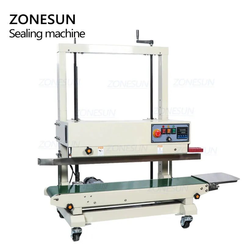 ZS-FR1100 Semi-automatic Continuous Snacks Cookie Food Pouch Plastic Bag Side Sealing Machine