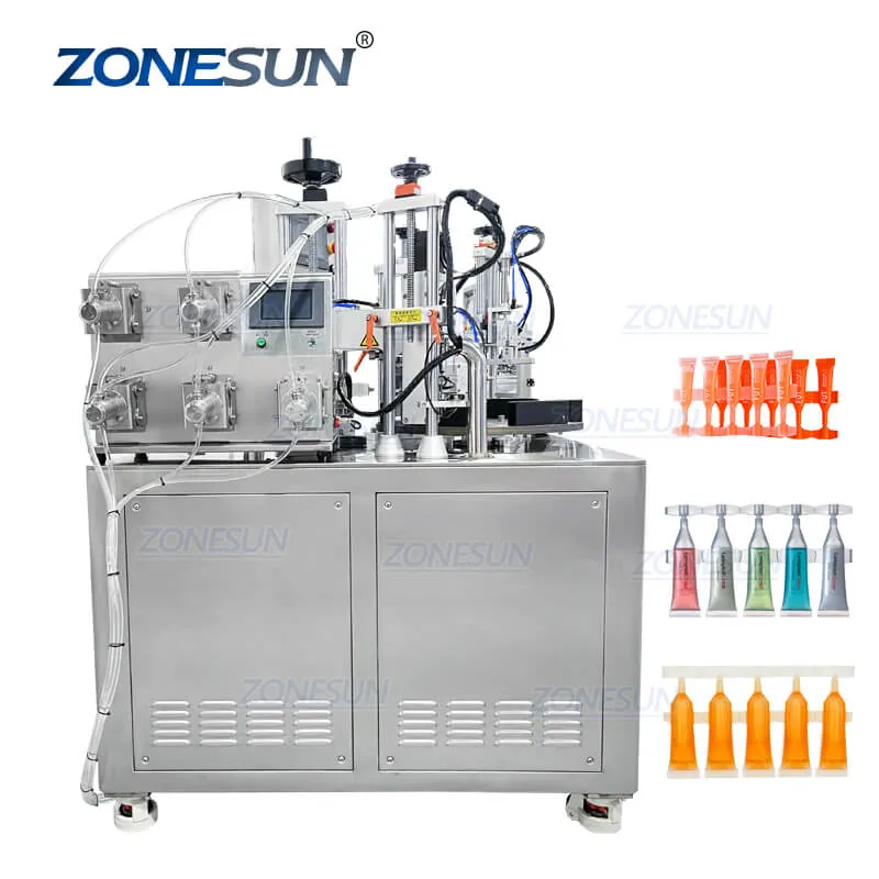 ZS-FS50U Automatic Monodose Strips Small Plastic Ampoule Soft Tube Filling Sealing Machine